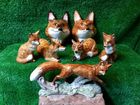 English Ceramic FOX ORNAMENTS